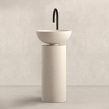 Фото Раковина Milldue Saba 5831.CM03 напольная 45 см, цвет Caolino