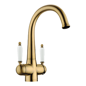 Фото Смеситель для кухни Omoikiri Okinawa 2-AB-022 4994254 античная латунь