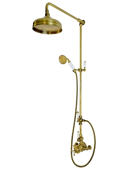 Фото Душевая стойка Migliore King 32879 с термостатом, бронза