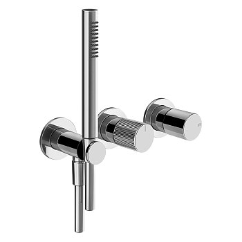 Фото Смеситель для душа Gessi Habito 70538#031 с переключателем на 2 потока, хром