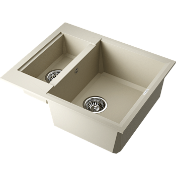 Фото Кухонная мойка Omoikiri Sakaime 60-2-BE 4993909 ваниль