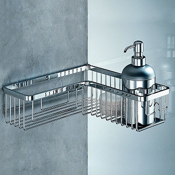 Фото Полка Colombo Angolari B9614.CR подвесная хром глянец