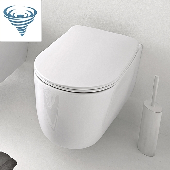 Фото Унитаз подвесной Kerasan Nolita 531501 безободковый