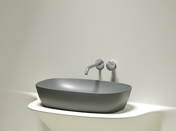 Фото Раковина Ceramicanova Element CN6049MH накладная 61 × 38,5 × 14 см, антрацит матовый