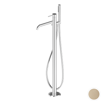 Фото Смеситель Newform XT 4278E.M0.071 для ванны напольный, шампань матовый