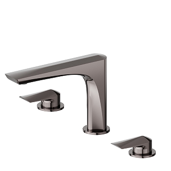 Фото Смеситель Newform Delta Zero 72200.58.063 для раковины, оружейная сталь глянец PVD