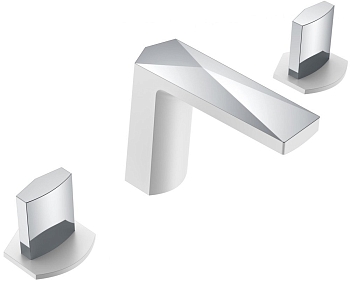 Фото Смеситель для раковины Boheme Venturo 150-WCR-ICE белый/хром