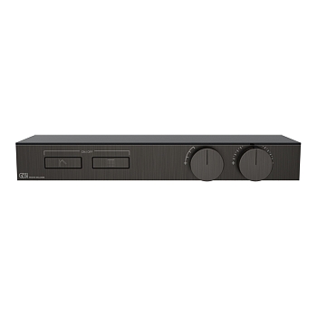 Фото Смеситель для душа Gessi Hi-Fi 63022#707 термостат, black metal brushed, черный металлик матовый