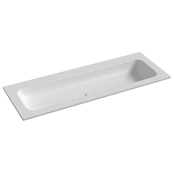 Фото Раковина Ceramicanova Grace CN7016MWwx мебельная 121 × 45,7 × 13,7 см, белый матовый