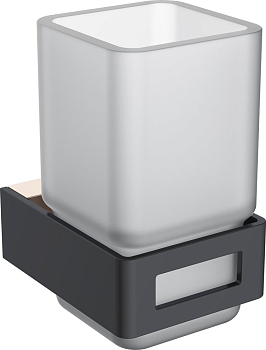 Фото Стакан Boheme Q 10944-G-B подвесной золото/черный