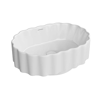 Фото Раковина Kerama Marazzi ArtBasin CC.wb.50\WHT накладная 50 см, цвет белый глянцевая