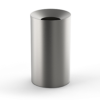 Фото Мусорный бак Decor Walther Basic 0615676 напольный 60 л, сталь матовая