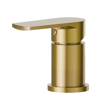 Фото Смеситель Newform Haka 72090.59.097 на борт ванны, золото браш PVD