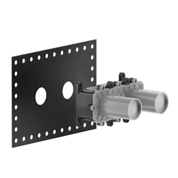 Фото Скрытая часть смесителя Gessi 63397#239, нержавеющая сталь браш