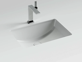 Фото Раковина Ceramicanova Эра CN7032 встраиваемая под столешницу 52 × 37 × 21 см, белый глянцевый