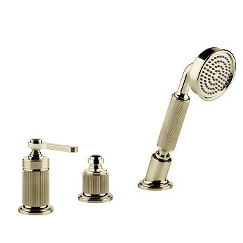 Фото Смеситель на борт ванны Gessi Venti20 65043#710  для наполнения через слив-перелив, латунь глянец pvd