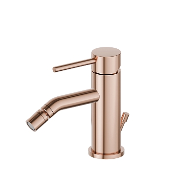 Фото Смеситель Newform XT 4223.58.061 для биде с донным клапаном, медь глянец PVD