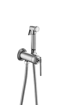 Фото Гигиеническим душ Boheme Eterna 177-NB со смесителем nickel brush, никель матовый