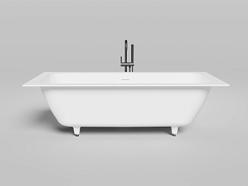 Фото Ванна Salini Orlanda Axis Kit 190x80 103321MF встраиваемая из литьевого мрамора, покраска по RAL матовая