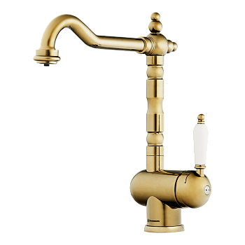 Фото Смеситель для кухни Omoikiri Kyoto 2 Plus-AB-022 4994349 античная латунь