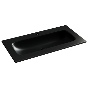 Фото Раковина Ceramicanova Grace CN7019MB мебельная 91 × 45,7 × 13,7 см, черный матовый