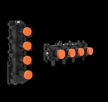 Фото Смеситель для душа Gessi Habito 09266#031 термостат, хром