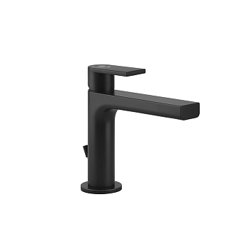 Фото Смеситель для раковины Gessi Emporio Via manzoni 38602#299 с донным клапаном, черный матовый