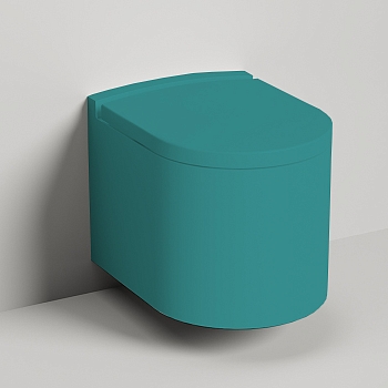 Фото Унитаз подвесной Salini Gemelli 240121KMRF RAL5018 синий матовый