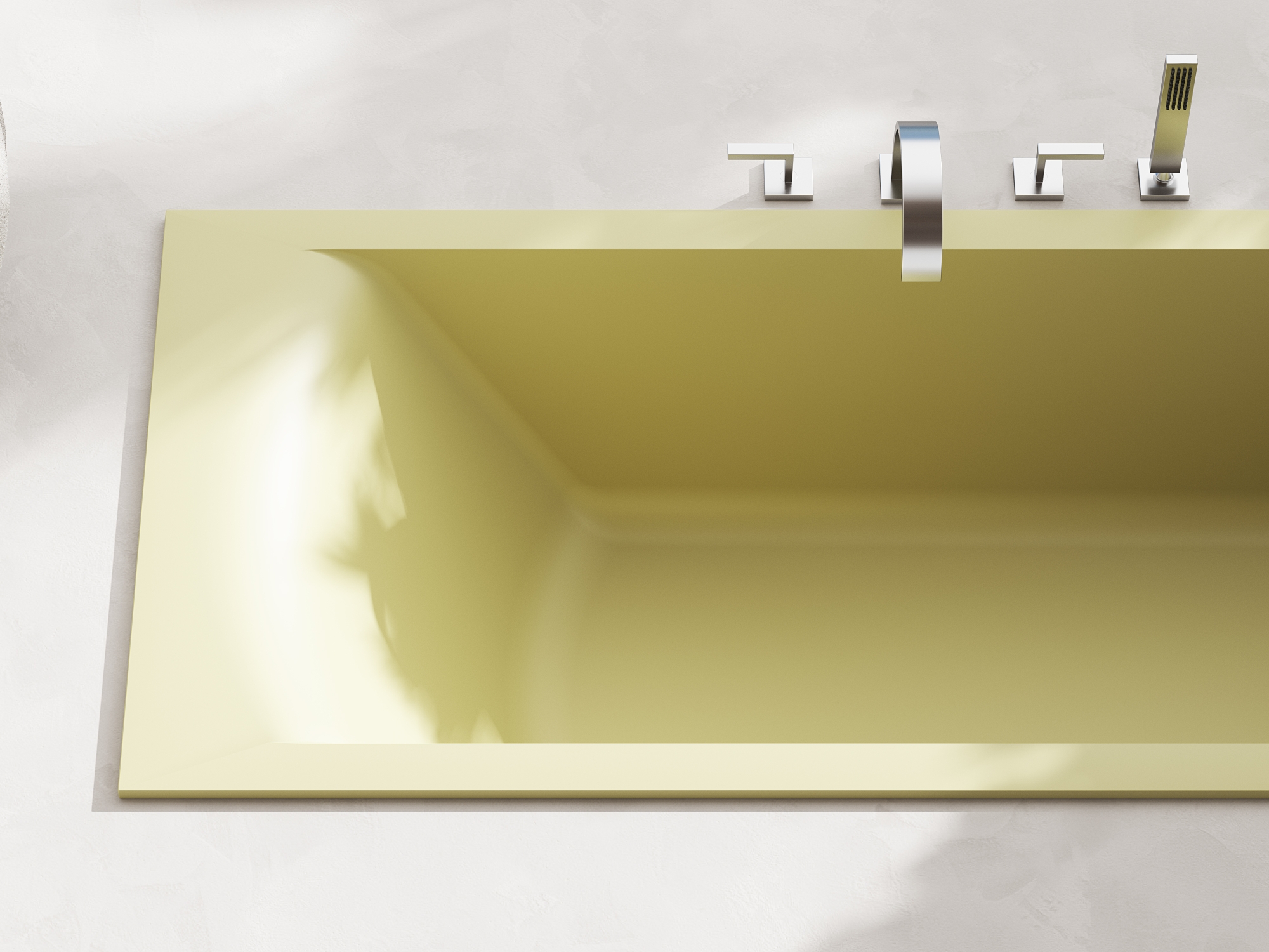 Фото Ванна Salini Cascata Kit 180x80 10453MF встраиваемая из литьевого мрамора, покраска по RAL матовая