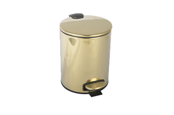 Фото Мусорное ведро Boheme Uno 10426-G золото 5 л