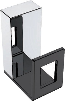 Фото Крючок Boheme Q 10946-CR-B хром глянец/черный матовый