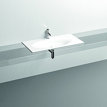 Фото Раковина Kerasan Shape  547030*1 накладная 102 см, цвет белый матовый