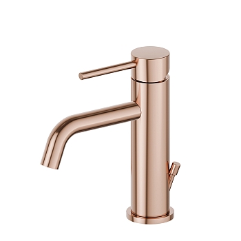 Фото Смеситель Newform XT 4200.58.061 для раковины с донным клапаном, медь глянец PVD