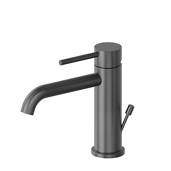 Фото Смеситель Newform X-Steel 316 69610X.59.064 для раковины с донным клапаном, оружейная сталь браш PVD