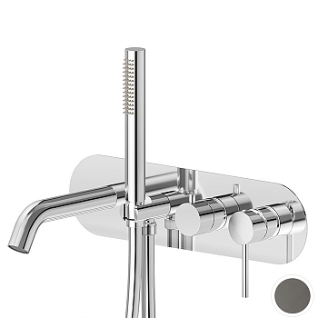 Фото Смеситель Newform XT 4272E.M0.077 для ванны, графит матовый