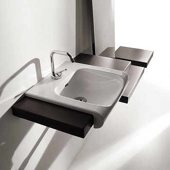 Фото Раковина Kerasan Inka Project 341201*1 встраиваемая 40 см, цвет белый