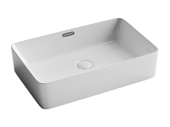 Фото Раковина Ceramicanova Element CN5025 накладная 60 × 38 × 14 см, белый глянцевый