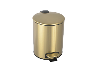 Фото Мусорное ведро Boheme Uno 10426-MG, matt gold, золото матовое 5 л
