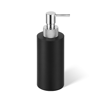 Фото Дозатор Decor Walther Club 0853760 настольный, хром/черный матовый