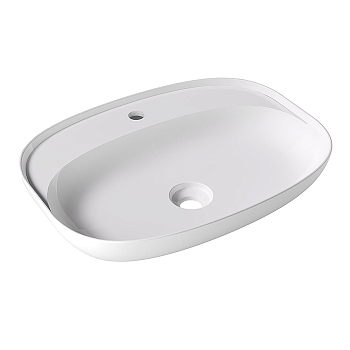 Фото Раковина Alice Form 22460101 накладная 60 см, цвет белый глянцевый