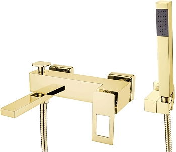 Фото Смеситель для ванны Boheme Q 143-GG золото