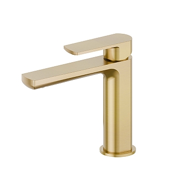 Фото Смеситель Newform Haka 72012.59.097 для раковины, золото браш PVD