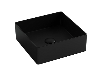 Фото Раковина Ceramicanova Element CN6068MB накладная 36,1 × 36,1 × 13 см, черный матовый