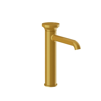 Фото Смеситель для раковины Gessi Origini 66006#277, glossy ocra (охра глянец)