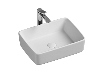 Фото Раковина Ceramicanova Element CN6037 накладная 48 × 37 × 13 см, белый глянцевый
