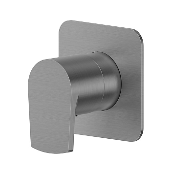 Фото Запорный вентиль Newform Haka 67690E.59.064 для душа, оружейная сталь браш PVD