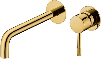 Фото Смеситель для раковины Boheme Uno 465-G  золото