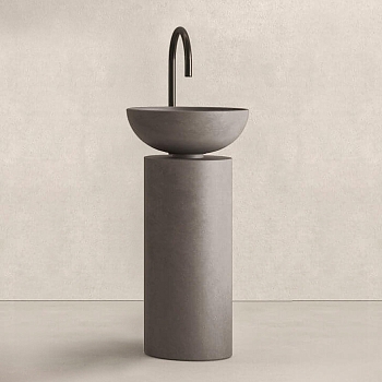 Фото Раковина Milldue Saba 5830.CM02 напольная 45 см, цвет Antracite