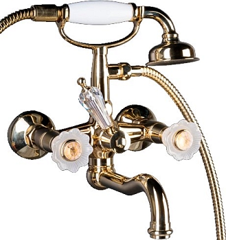 Фото Смеситель для ванны Boheme Camelia 293 золото