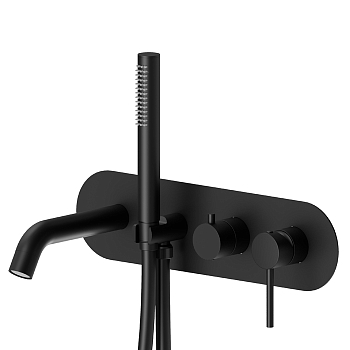 Фото Смеситель Newform XT 4272E.01.093 для ванны, черный матовый